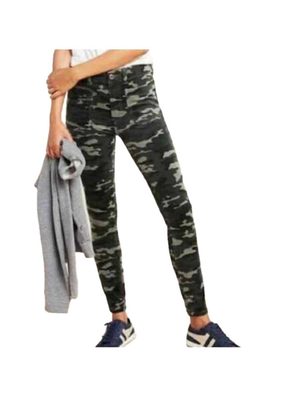 Anthropologie Pilcro and the Letterpress Corduroy Camo Pants Sz 29